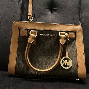 Brown Michael Kors cross body bag
